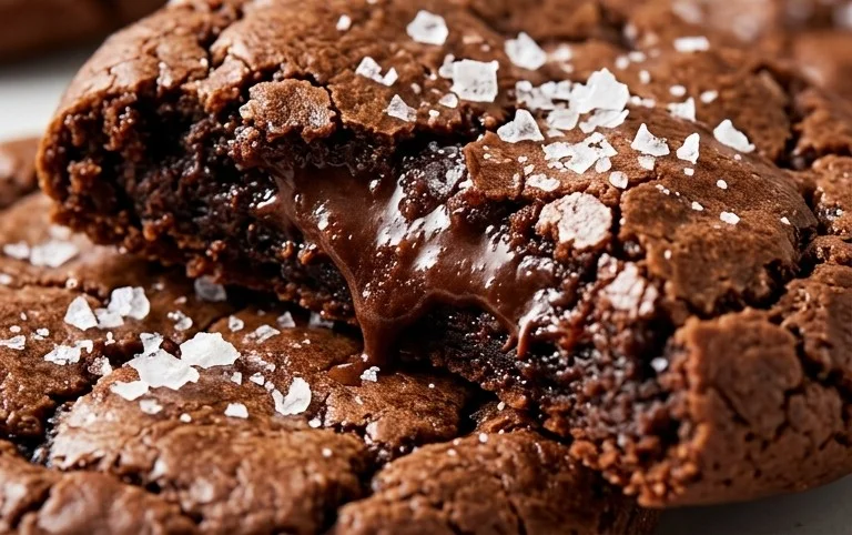 Salted Brownie Cookies