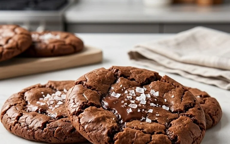 Salted Brownie Cookies