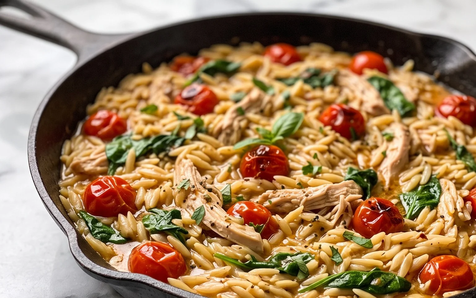 Chicken Orzo (30-Minutes, One-Pan)