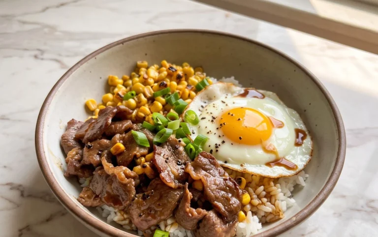 Beef Pepper Rice Bowl is a delicious meal option.