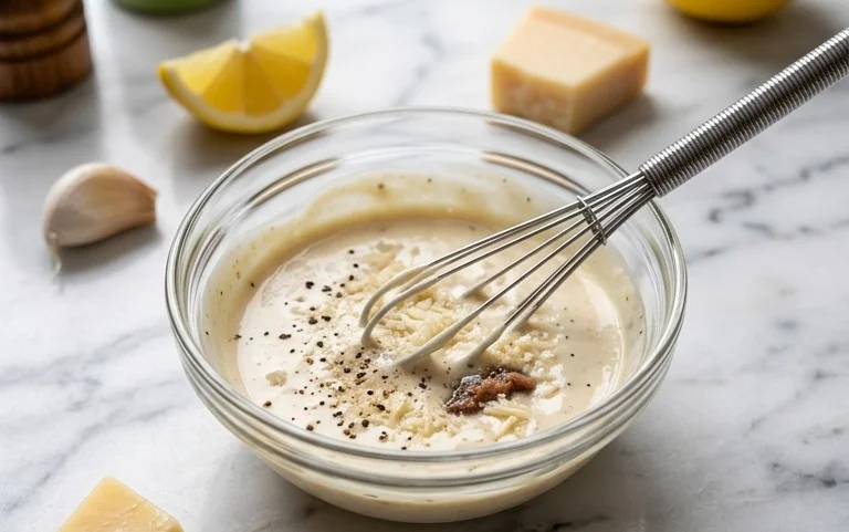 Caesar Salad Dressing (Classic, Creamy & 5 Minutes) 🥗