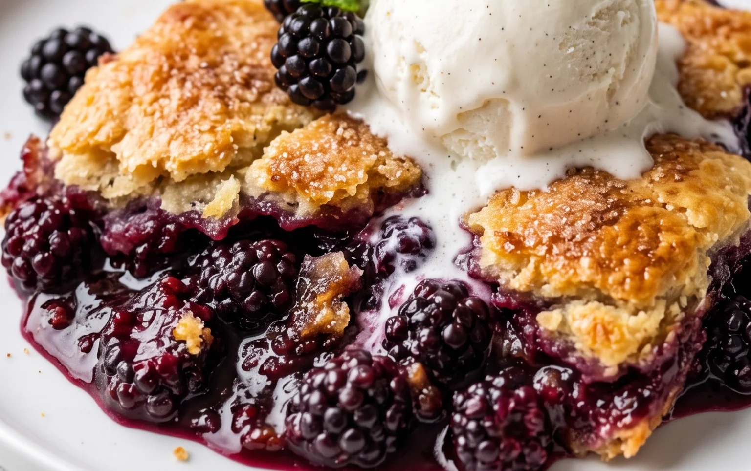 The Pioneer Women's Blackberry Cobbler