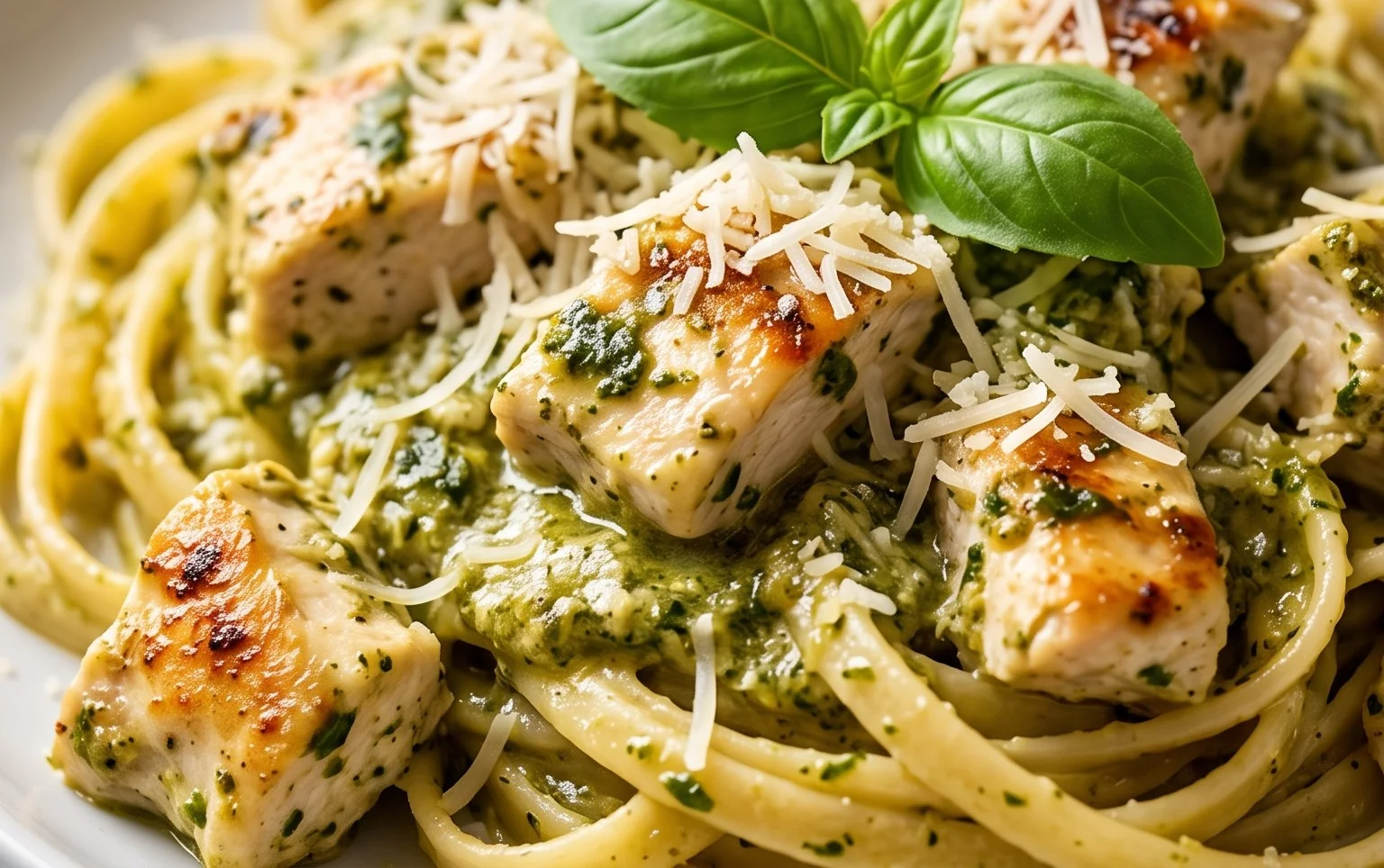 Creamy Chicken Pesto Pasta
