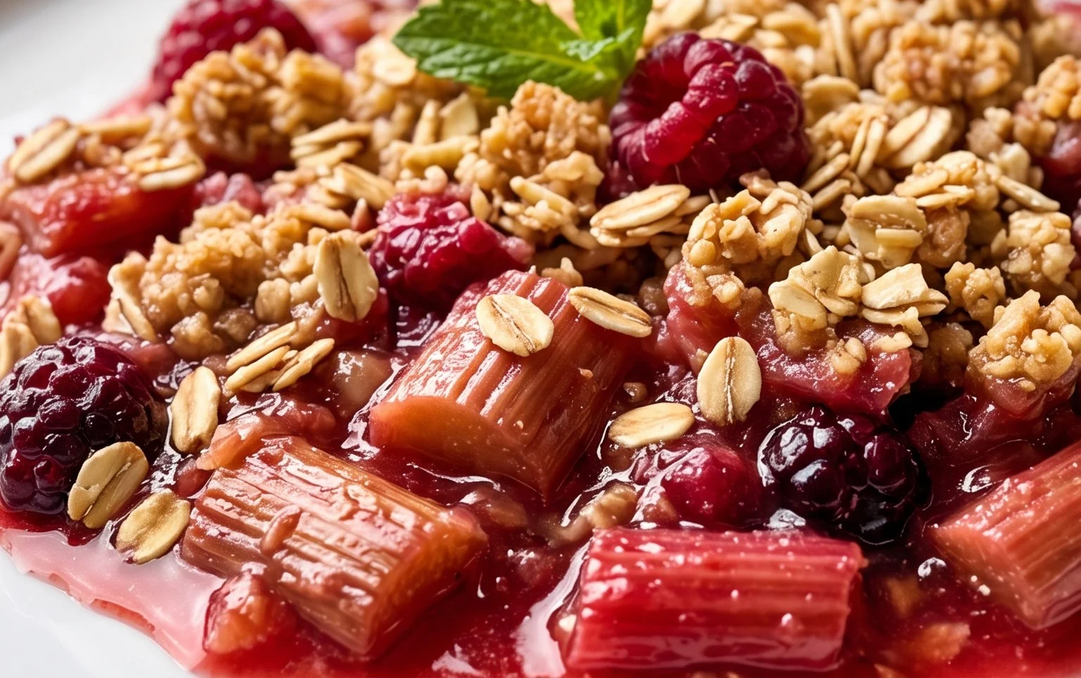 Easy Rhubarb Crisp