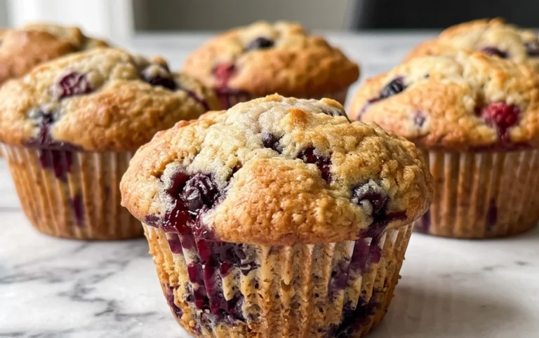 Bakery Style Mixed Berry Muffins | with Frozen Berries
