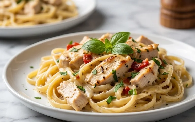 Low Calorie Chicken Alfredo