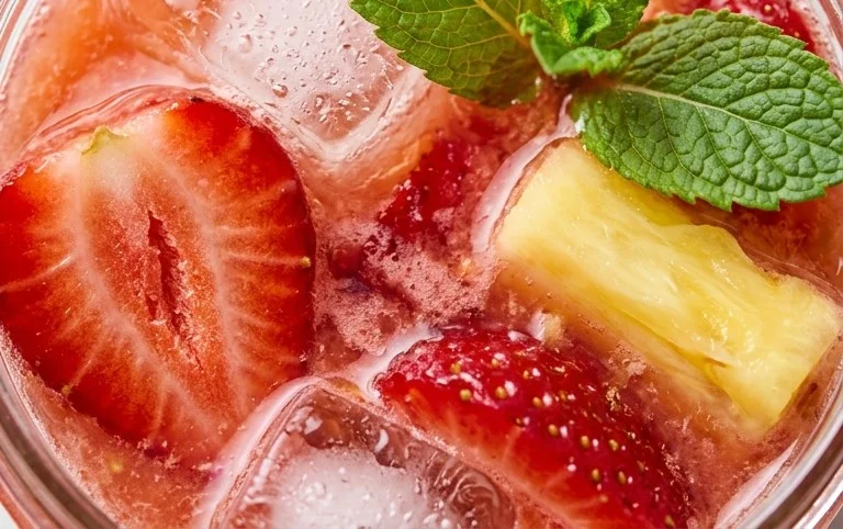 Pineapple Strawberry Agua Fresca
