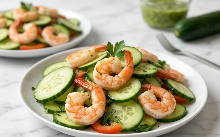 Cucumber Shrimp Salad