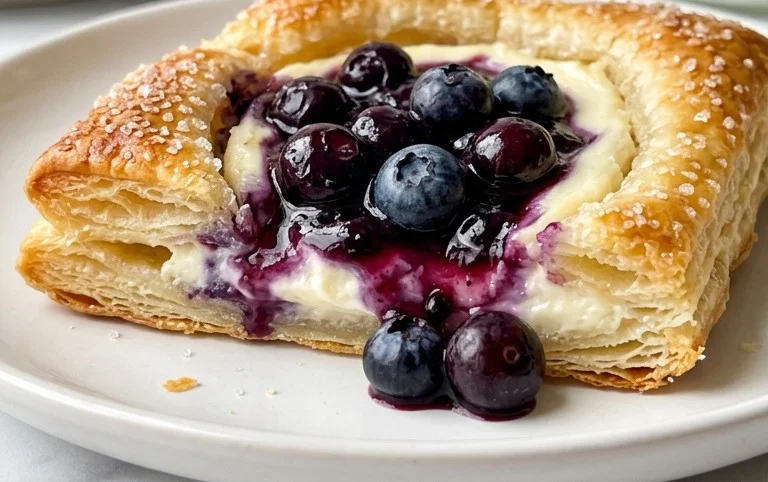 Blueberry Cream Cheese Puff Pastry