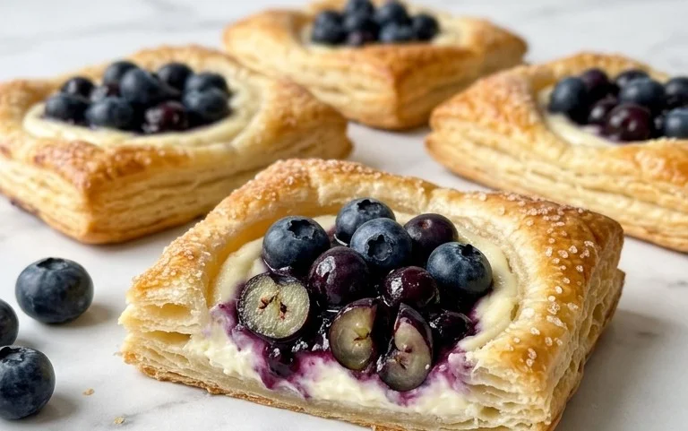 Blueberry Cream Cheese Puff Pastry