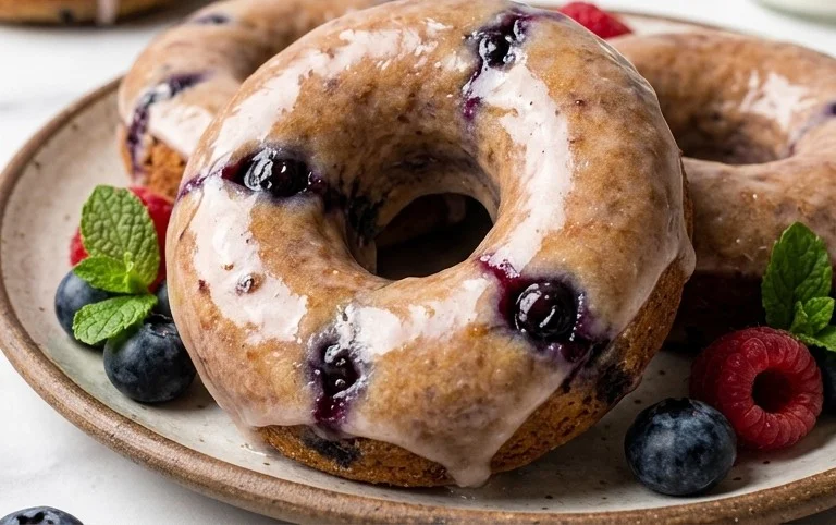 Blueberry Cake Donuts