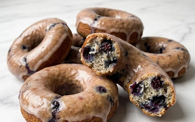 Blueberry Cake Donuts