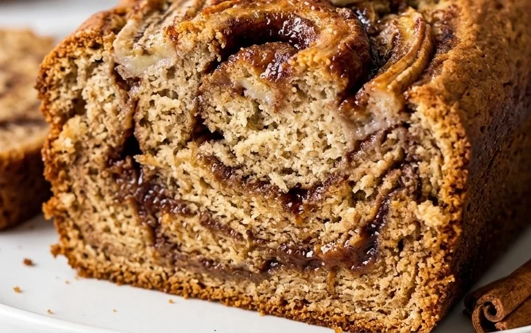 Cinnamon Roll Banana Bread