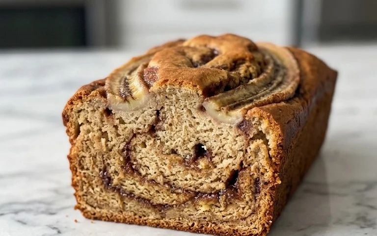 Cinnamon Roll Banana Bread
