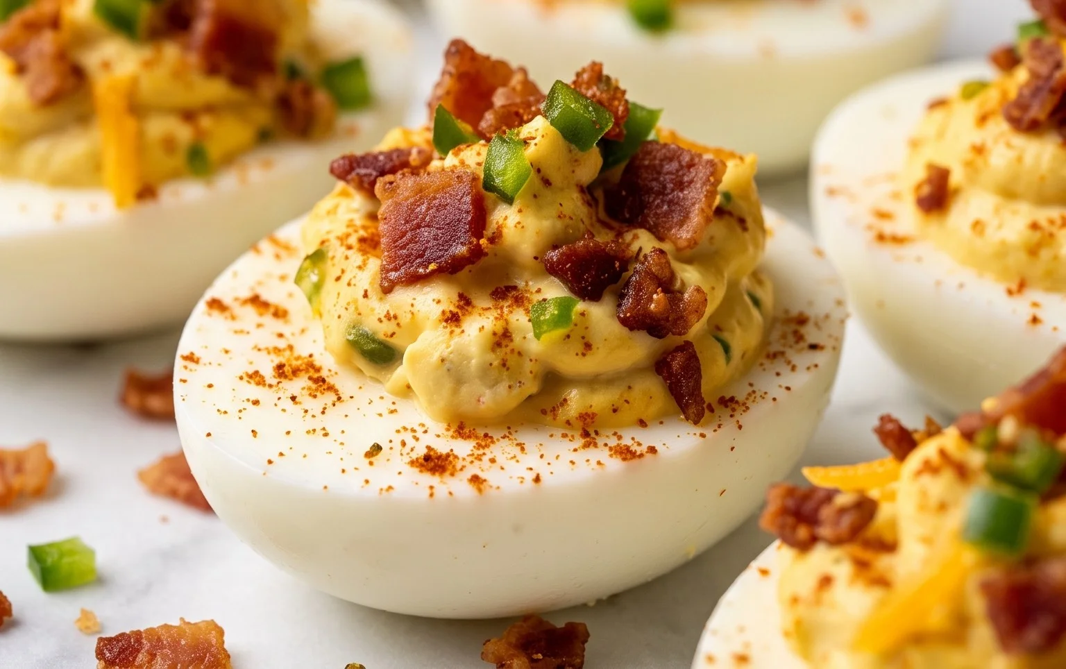 Jalapeno Popper Deviled Eggs