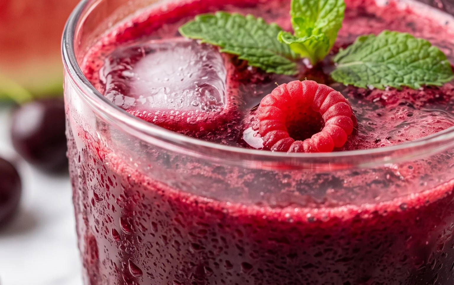 Watermelon Cherry Berry Beet Juice