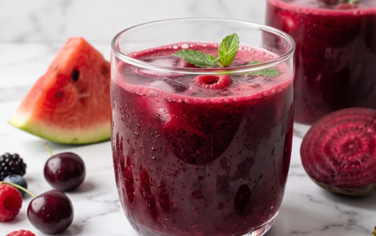 Watermelon Cherry Berry Beet Juice