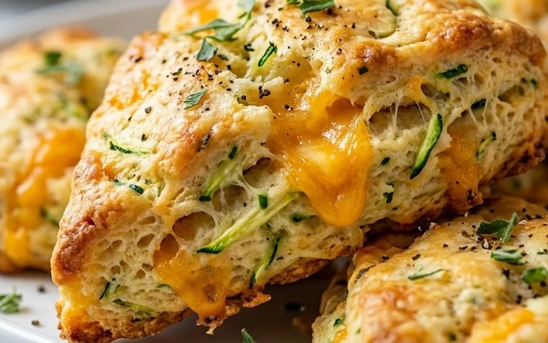 Zucchini Cheddar Scones