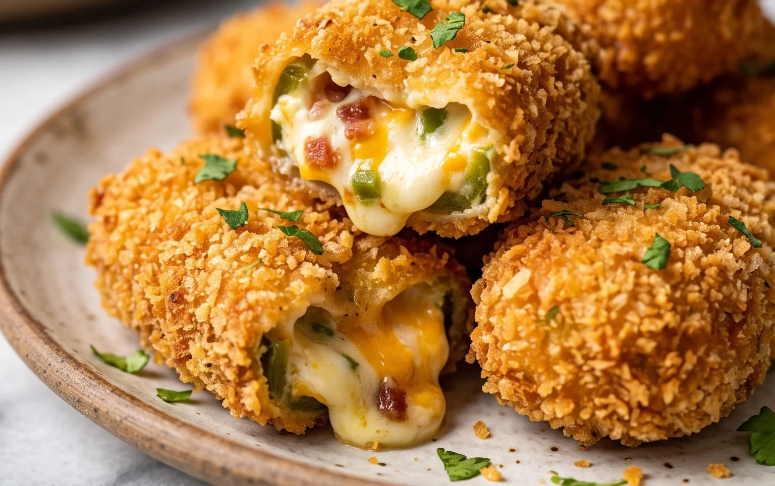 Fried Jalapeno Popper Bites