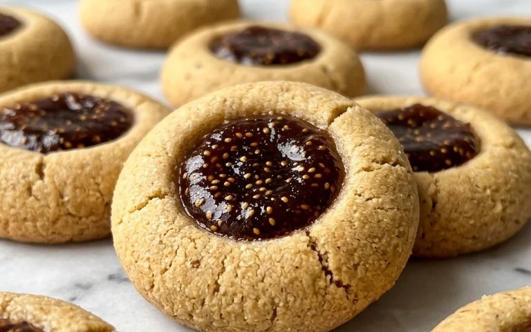 Cardamom Fig Thumbprint Cookies