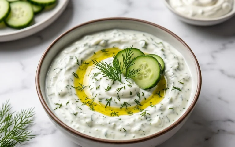 Cucumber Dip with Sour Cream and Dill