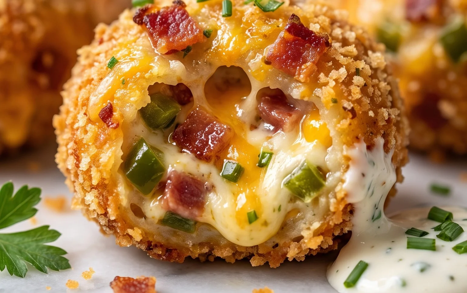 Beef Bacon Jalapeño Popper Cheese Balls