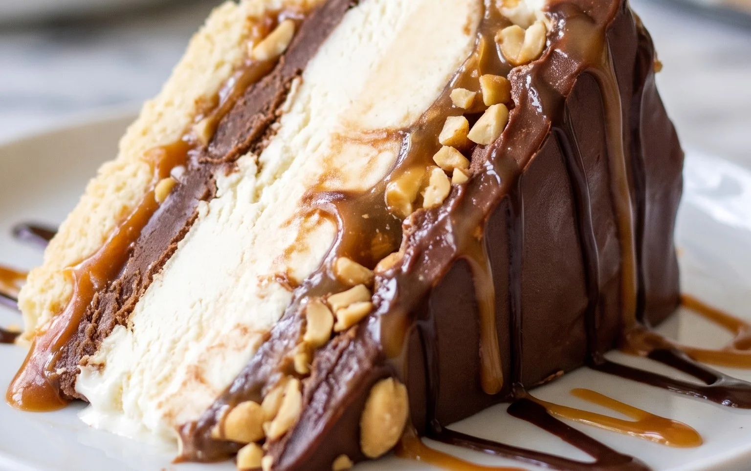 Buster Bar Ice Cream Cake
