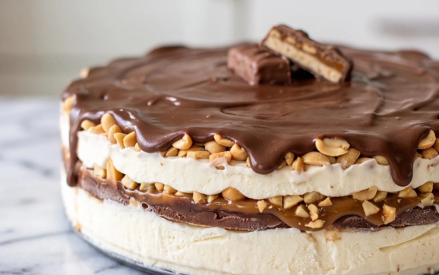 Buster Bar Ice Cream Cake
