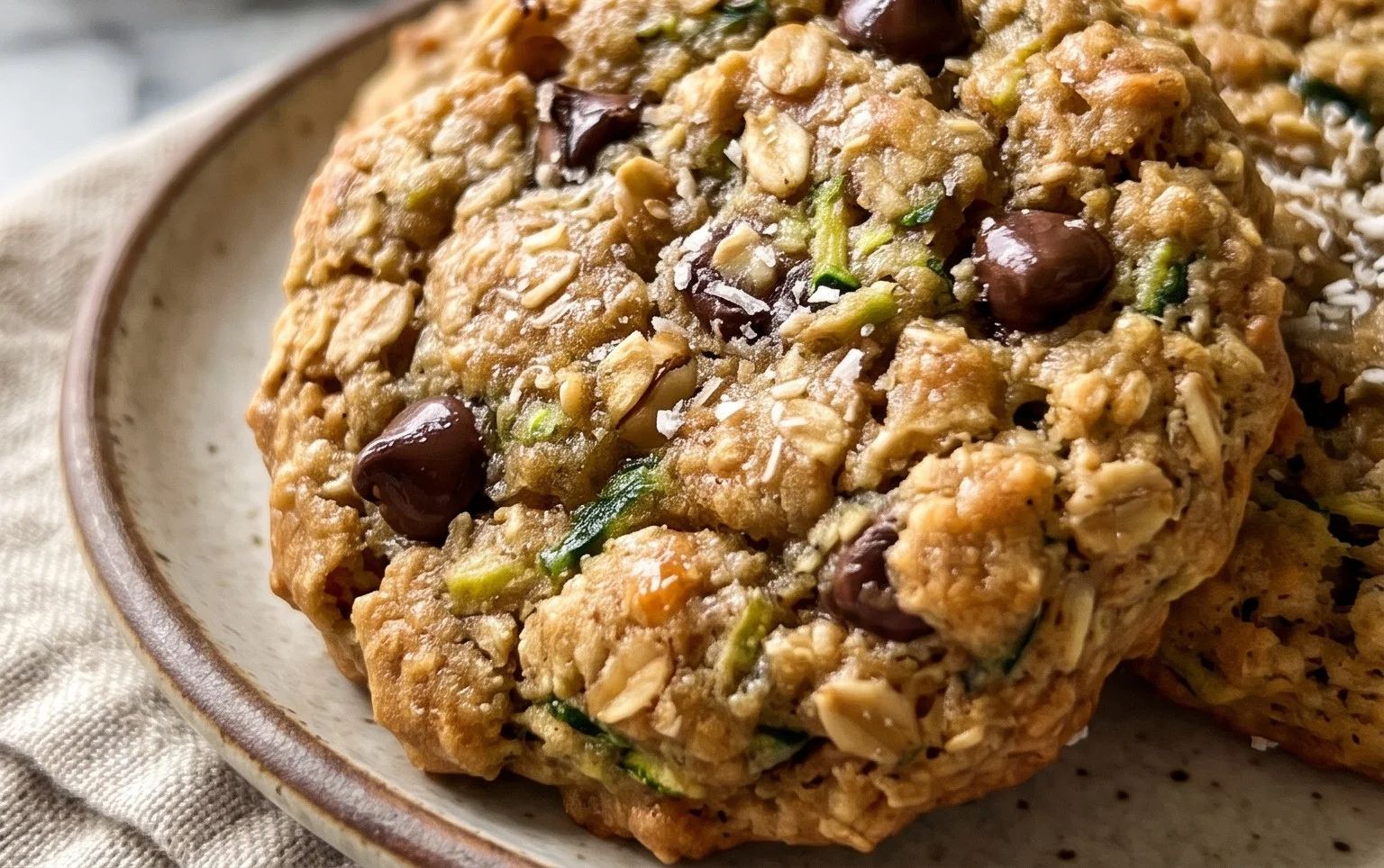 Healthy Zucchini Oatmeal Cookies