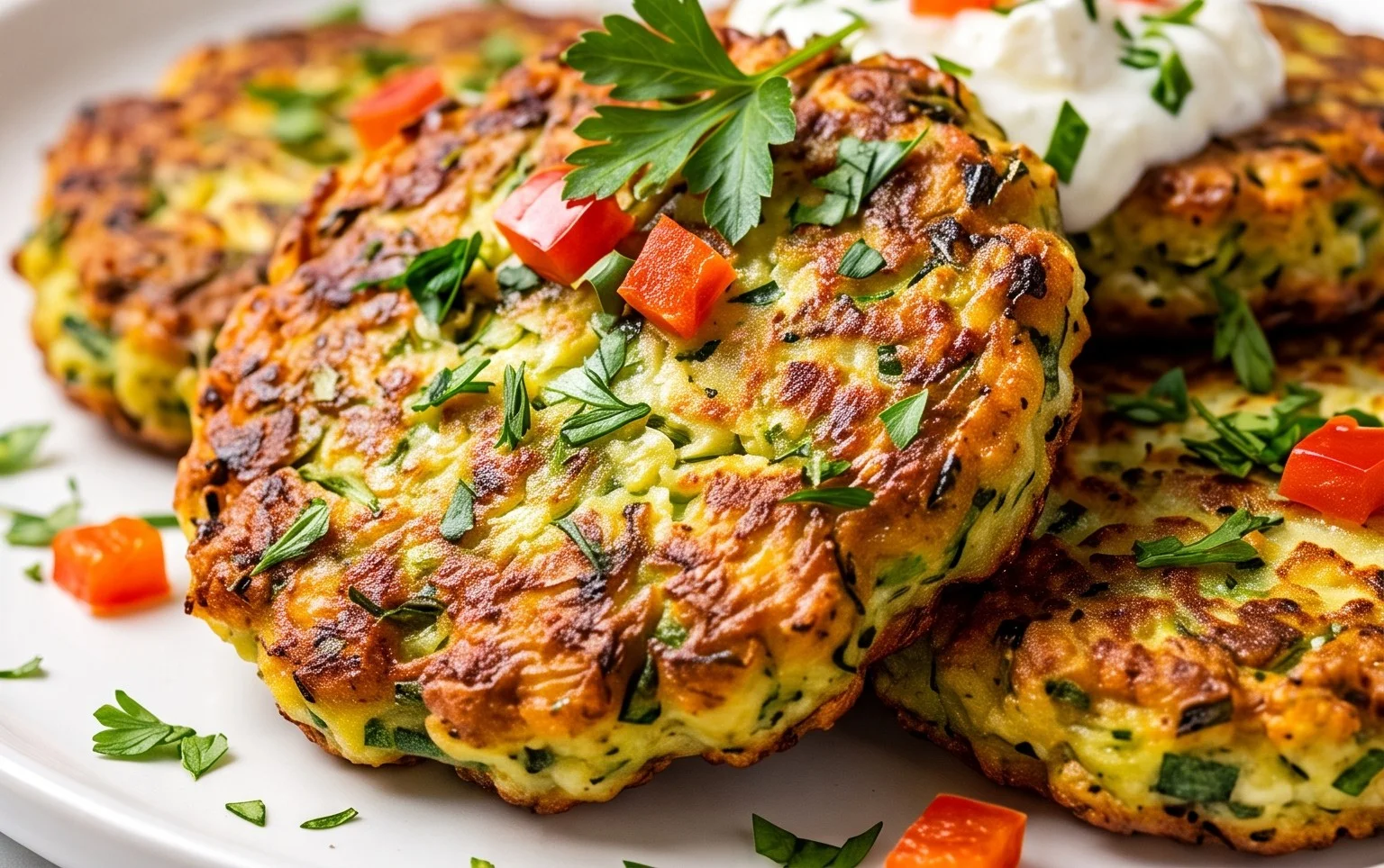 Kolokithokeftedes (Greek Zucchini Fritters)