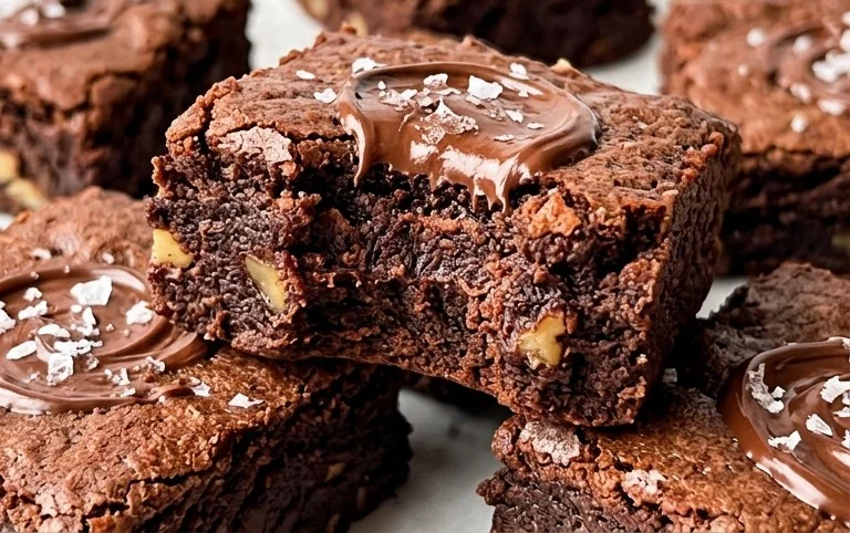 Flourless Chickpea Brownies (Vegan & Gluten Free)