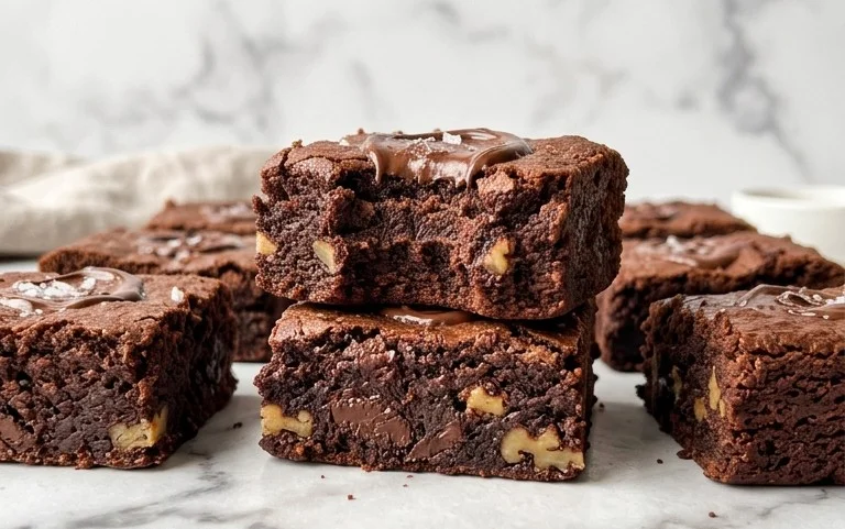 Flourless Chickpea Brownies (Vegan & Gluten Free)