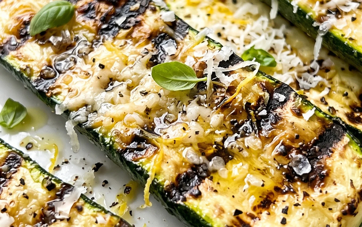 Grilled Zucchini with Parmesan