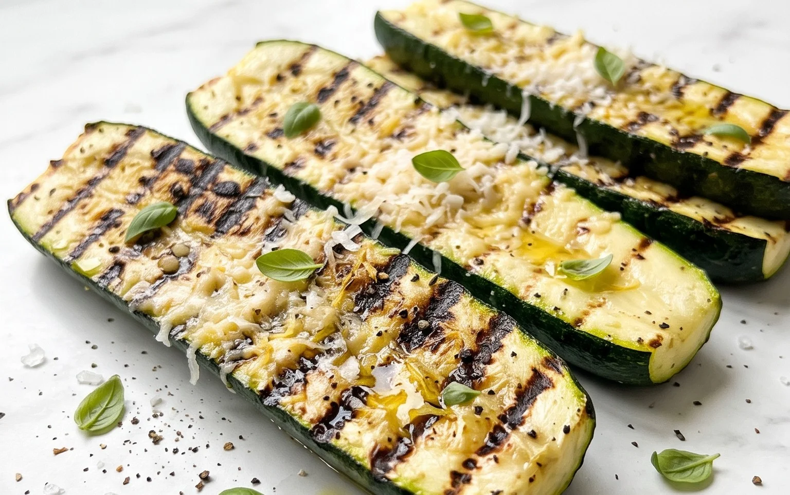 Grilled Zucchini with Parmesan