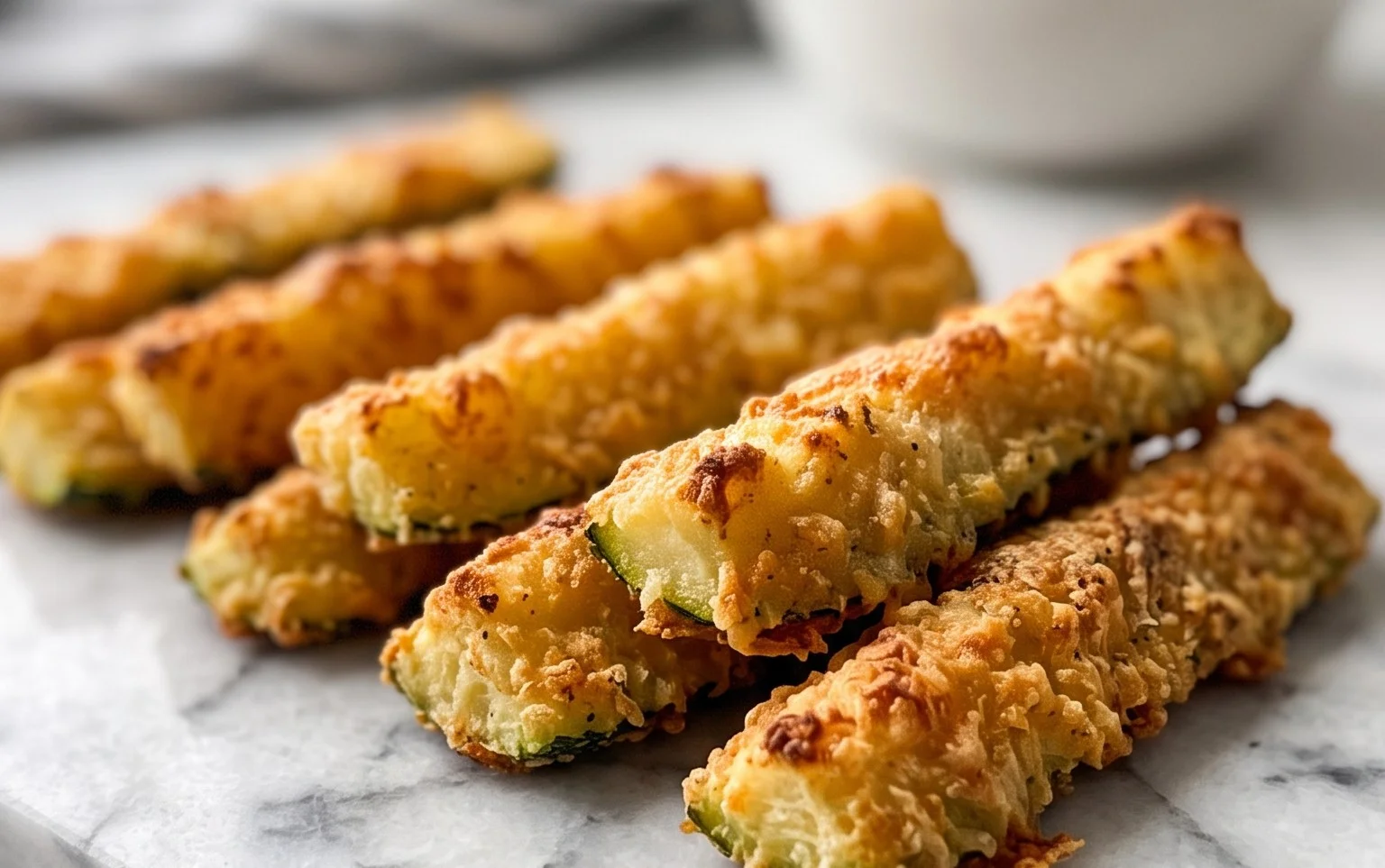 Parmesan Crusted Zucchini Sticks