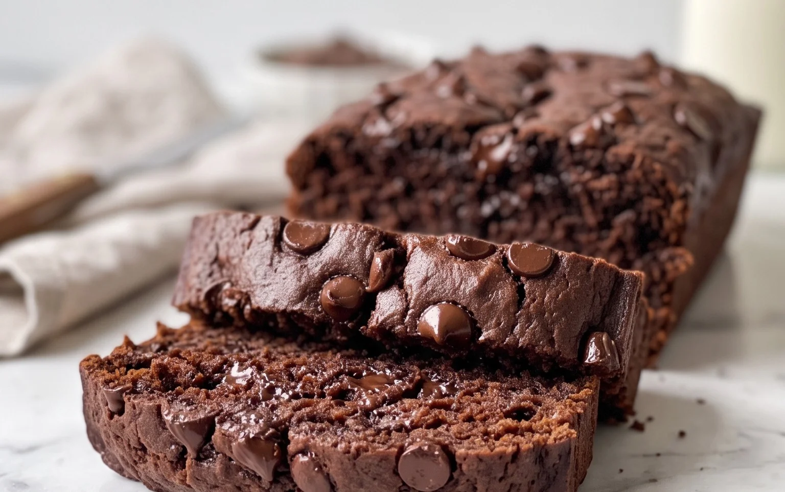 Double Dark Chocolate Zucchini Bread