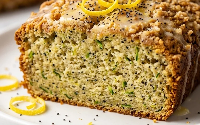 Easy Lemon Poppy Seed Zucchini Bread