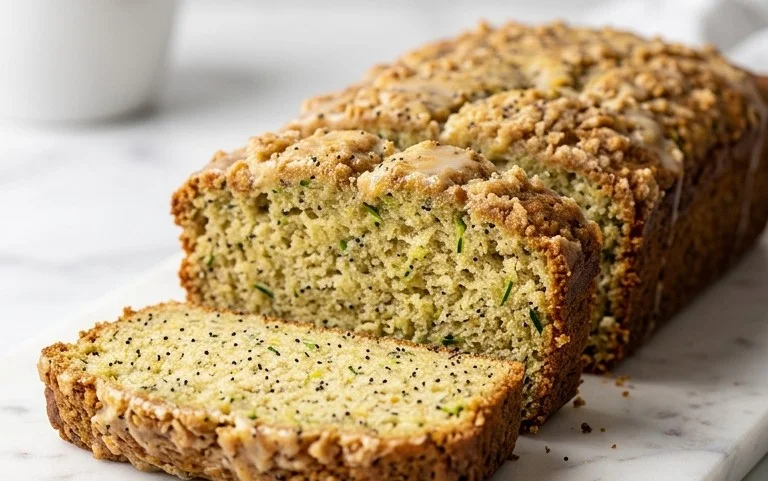 Easy Lemon Poppy Seed Zucchini Bread