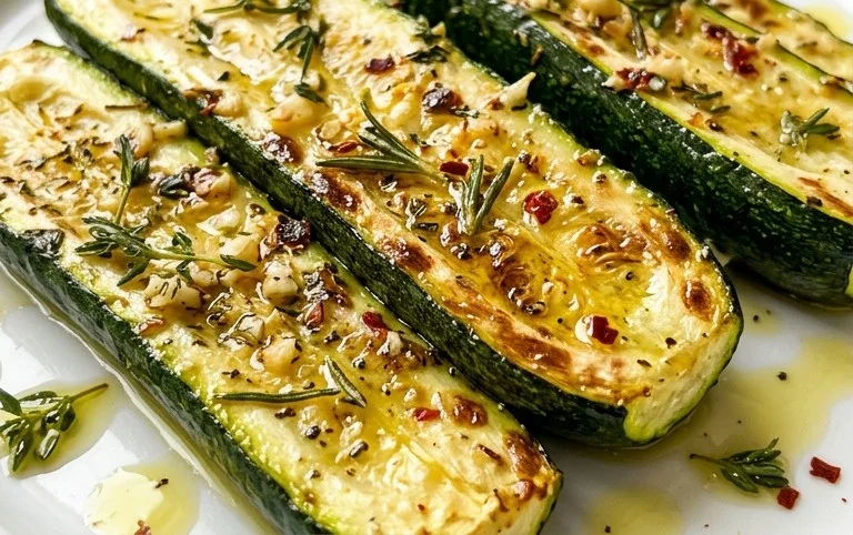 Simple Herb-Infused Roasted Zucchini Recipe