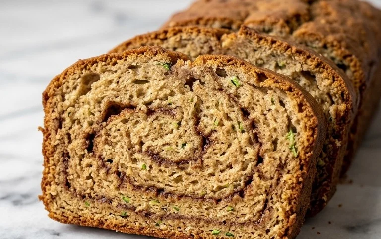 Moist and Delicious Cinnamon Swirl Zucchini Bread