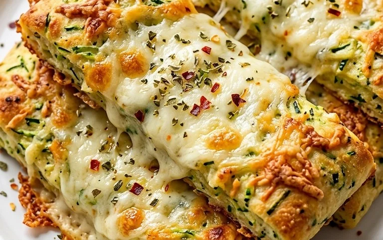 Cheesy Zucchini Breadsticks