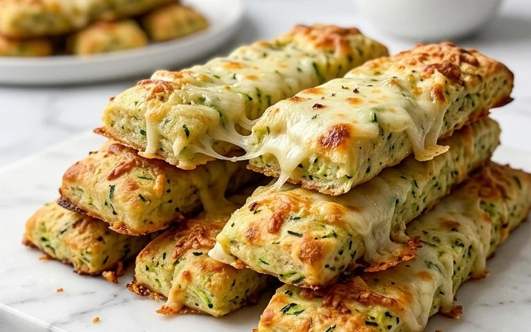Cheesy Zucchini Breadsticks