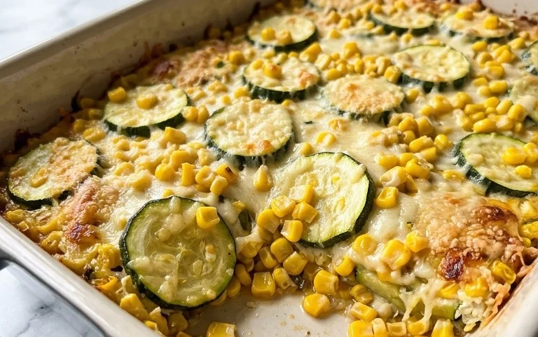 Zucchini Corn Parmesan Bake Recipe