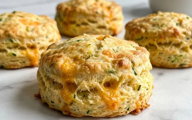 Zucchini Cheddar Biscuits
