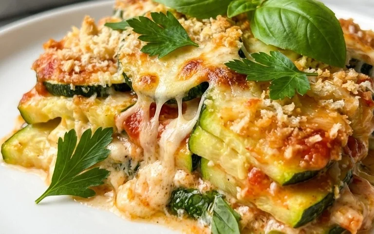 Cheesy Baked Zucchini Casserole