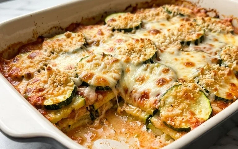 Cheesy Baked Zucchini Casserole