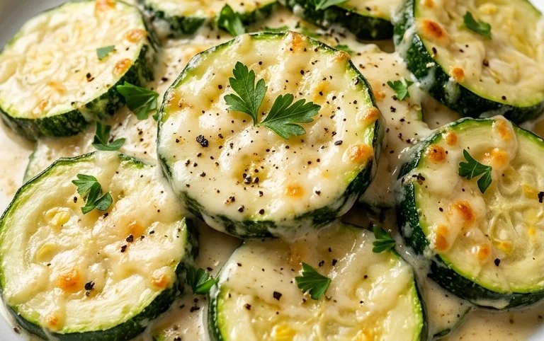 Creamy Parmesan Zucchini