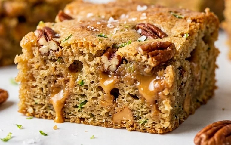 Chewy Butterscotch Zucchini Blondies