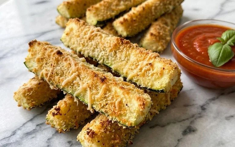 Baked Zucchini Sticks (Oven or Air Fryer)